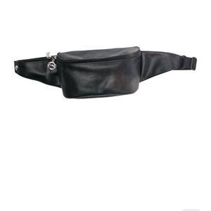 Longchamp Black Leather Belt Bag